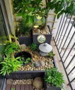 thi công tiểu cảnh ban công chung cư