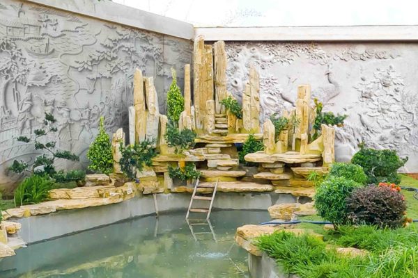 thiết kế thi công tiểu cảnh non bộ