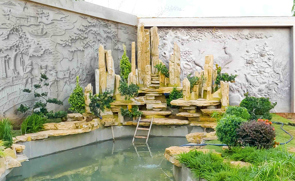 thiết kế thi công tiểu cảnh non bộ