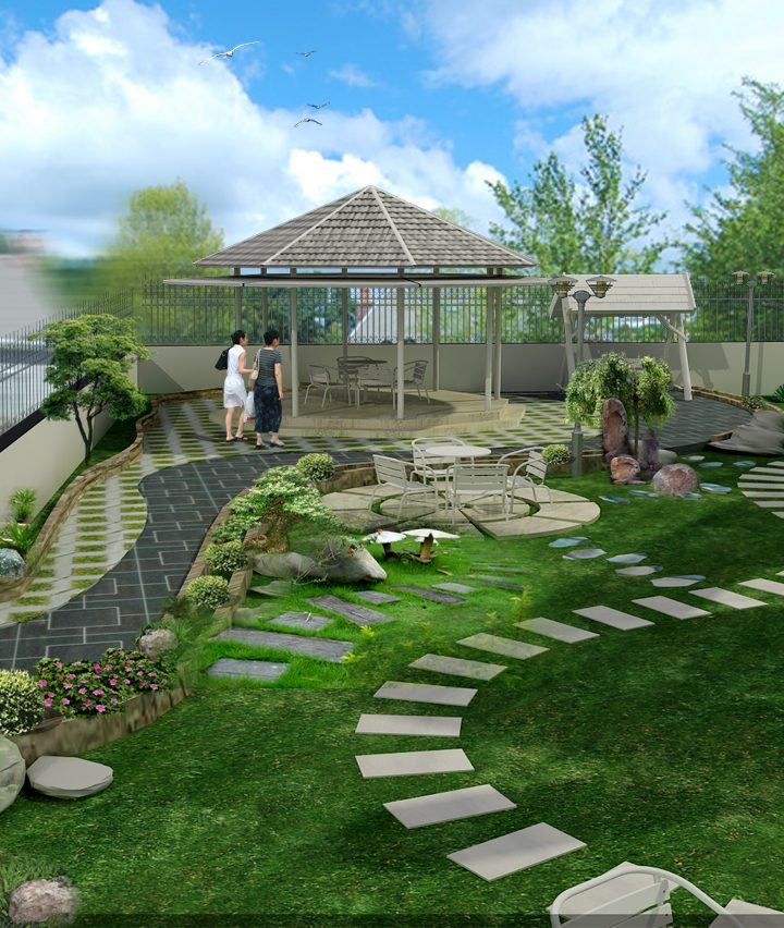 tiểu cảnh sân vườn