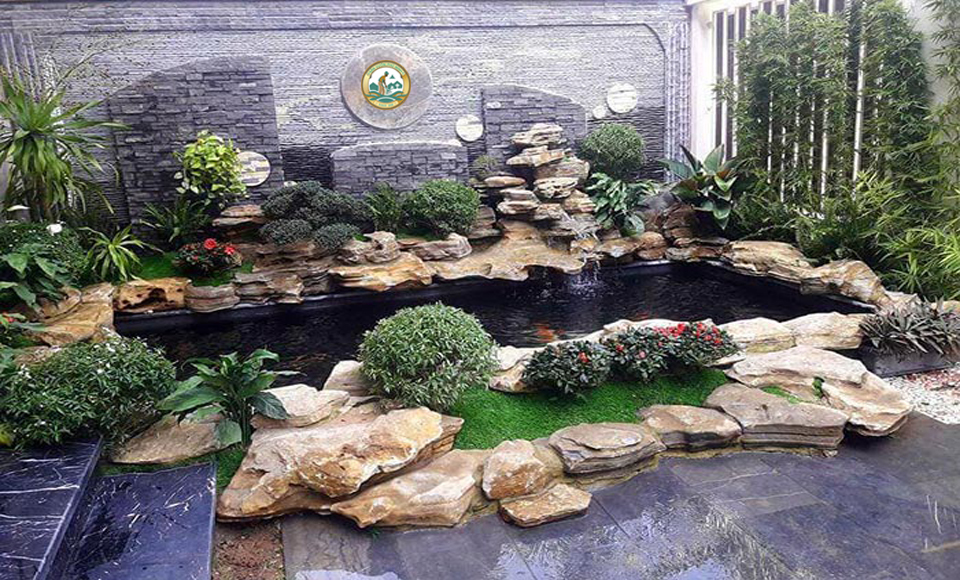 đá phong thuỷ nhà vườn