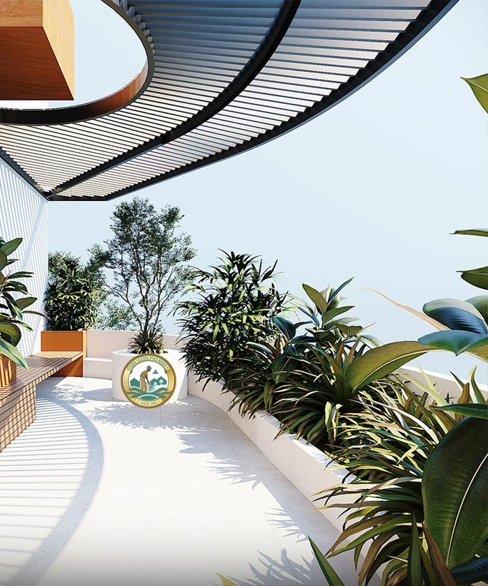 thiết kế thi công sân thượng hà nội