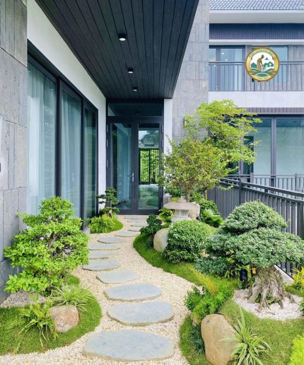 thiết kế tiểu cảnh sân thượng