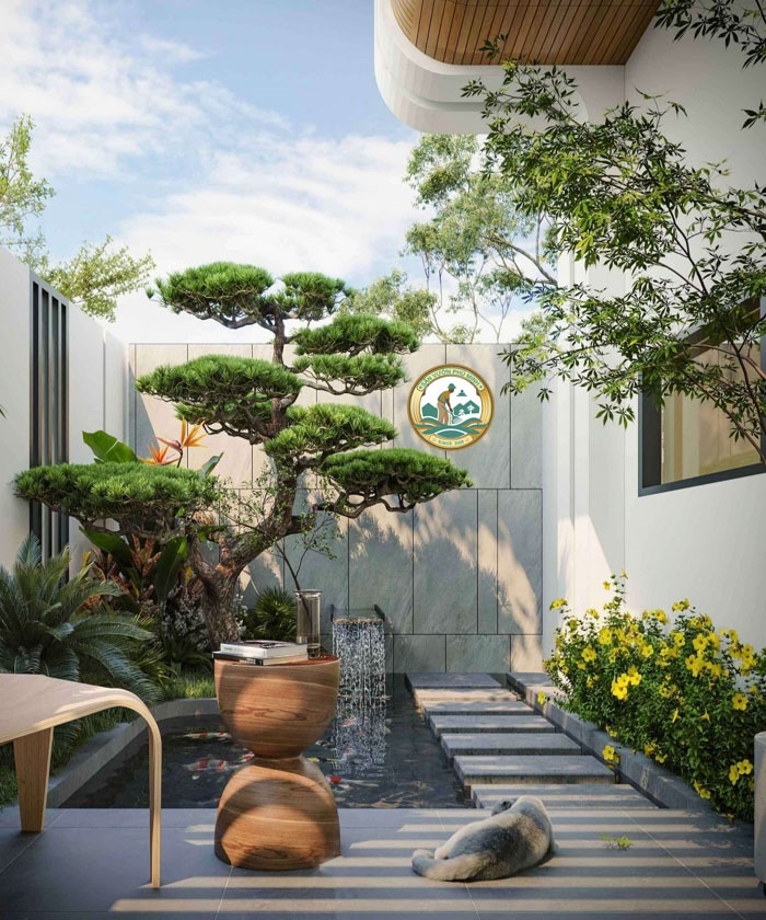 tiểu cảnh sân thượng