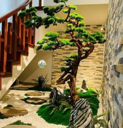 thi công tiểu cảnh cầu thang