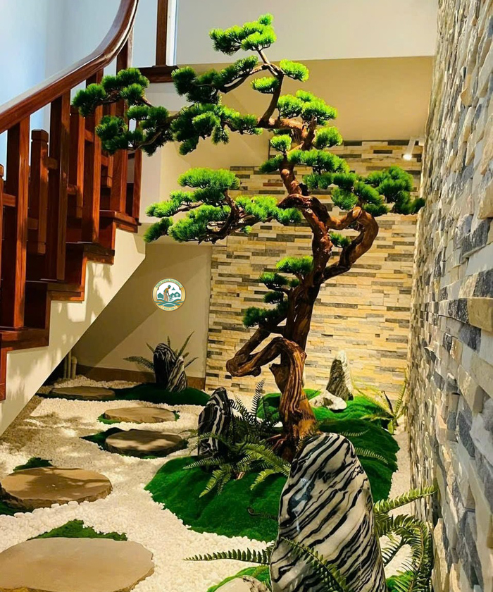 thi công tiểu cảnh cầu thang