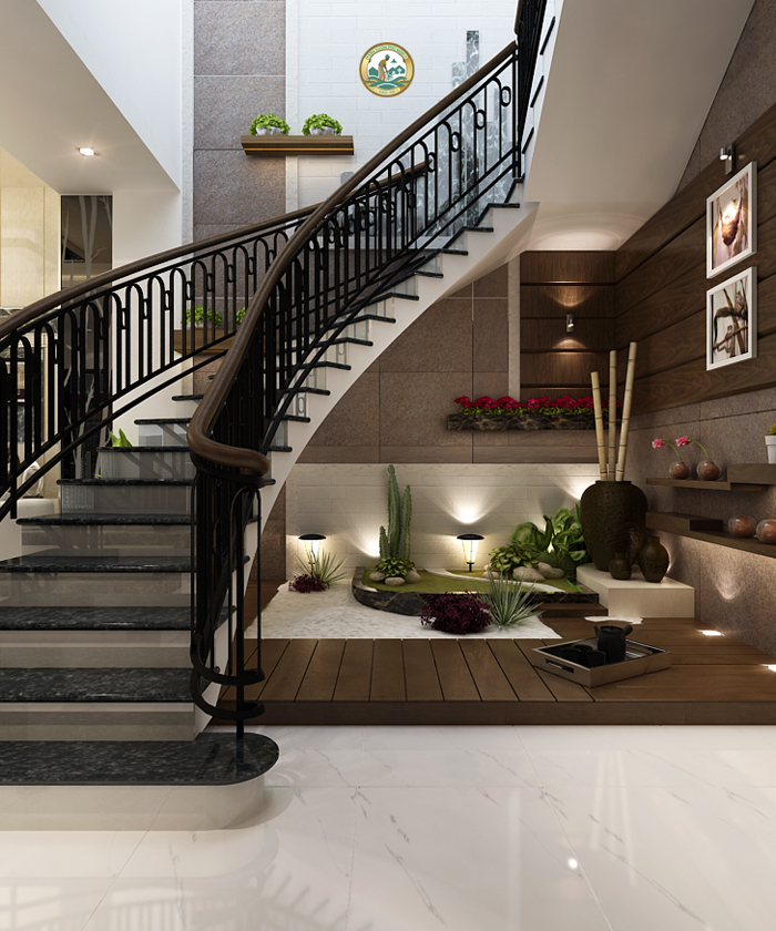 Tiểu cảnh gầm cầu thang