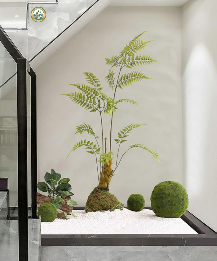 Tiểu cảnh khô gầm cầu thang