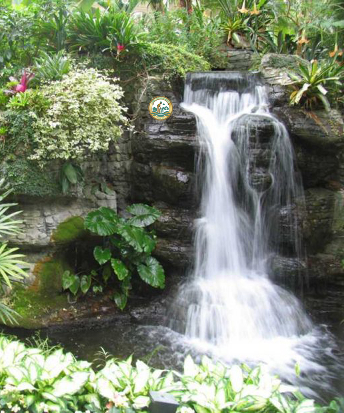 tiểu cảnh thác nước phong thuỷ đẹp