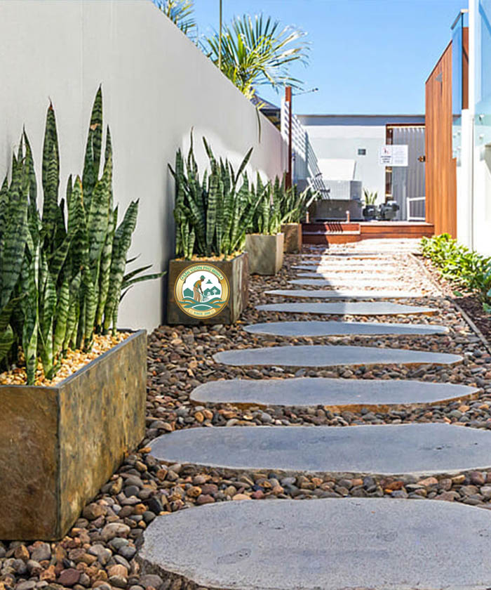 đá thạch anh sân vườn