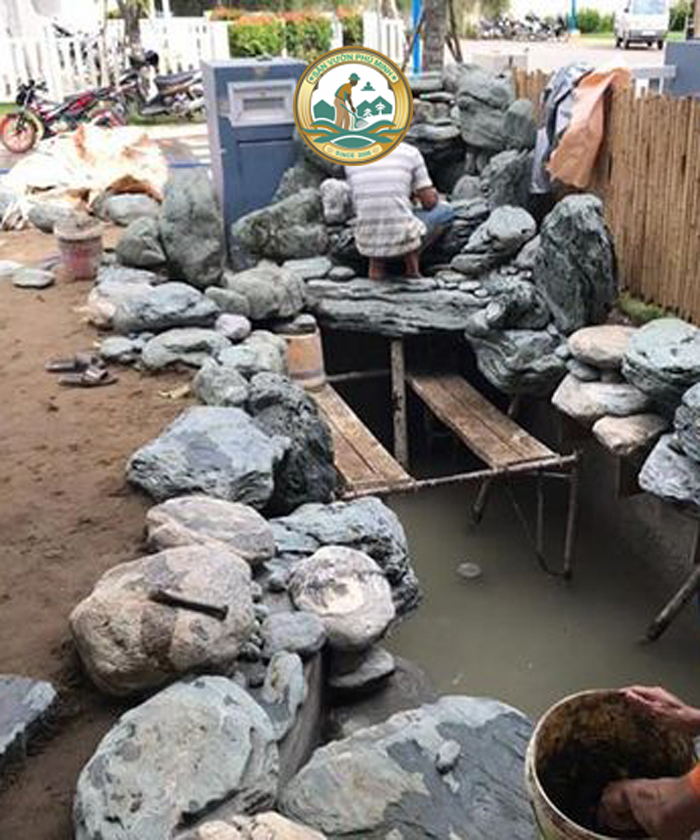 Thi Công Tiểu Cảnh Hòn Non Bộ