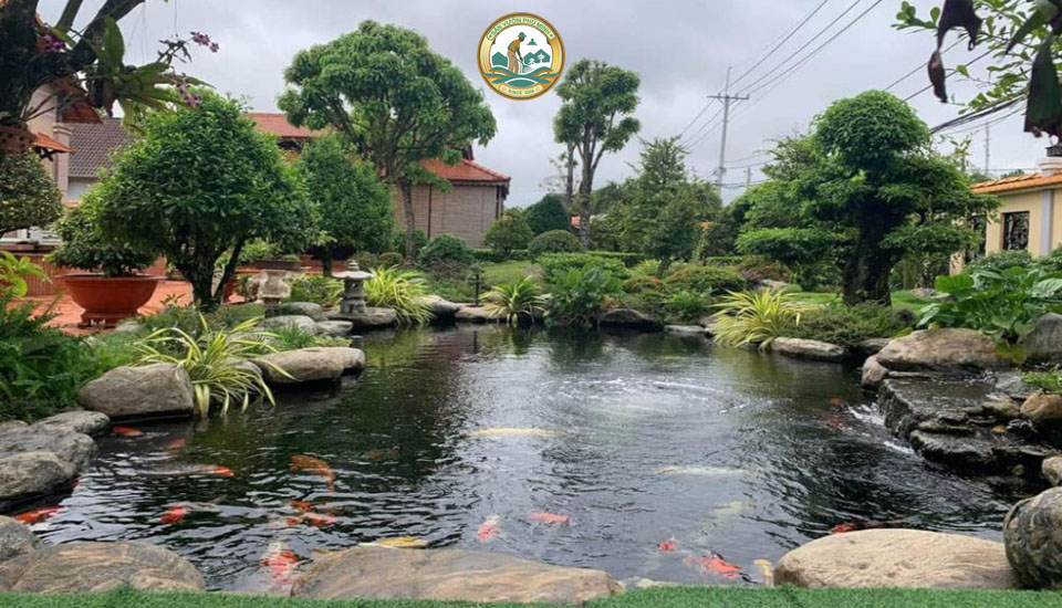 Thiết kế cảnh quan Sân vườn tại Hòa Lạc