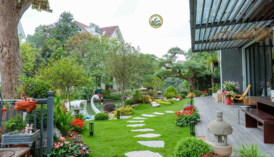 Thiết kế cảnh quan Sân vườn tại Phúc Thọ
