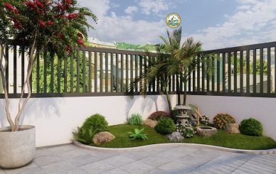 Thiết kế Sân vườn tại Hòa Lạc