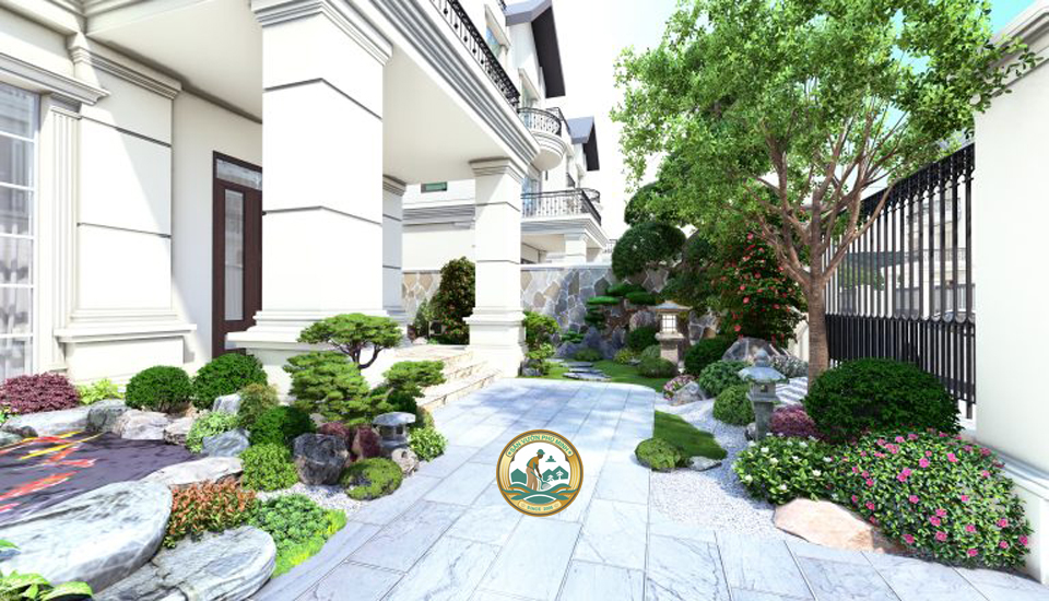 Thiết kế Tiểu cảnh Sân vườn tại Hưng Yên