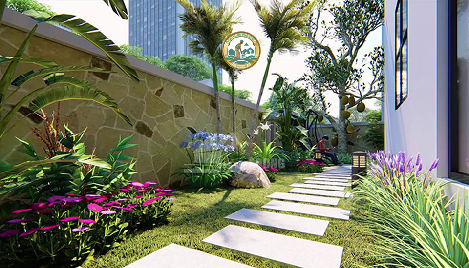 Thiết kế tiểu cảnh sân vườn tại Tây Hồ