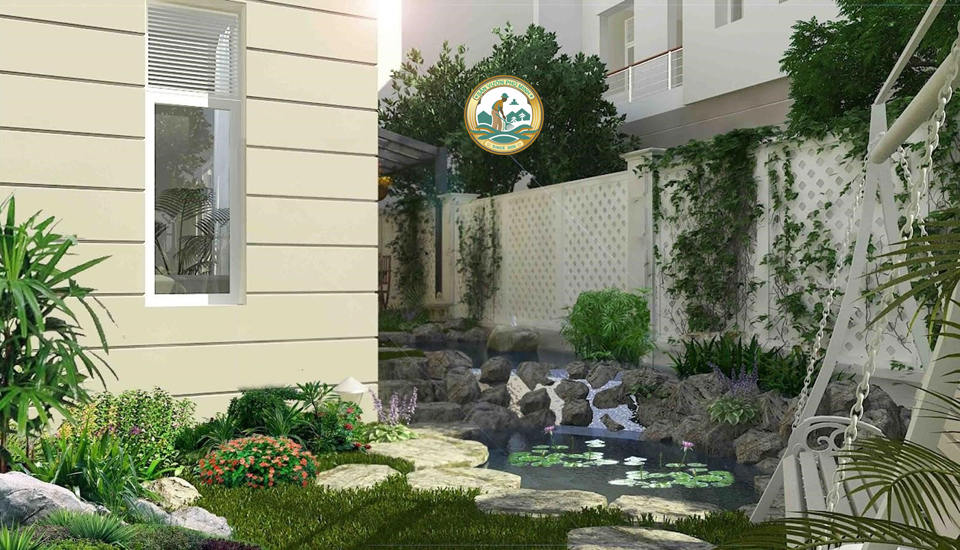 Thi công tiểu cảnh tại Tây Hồ