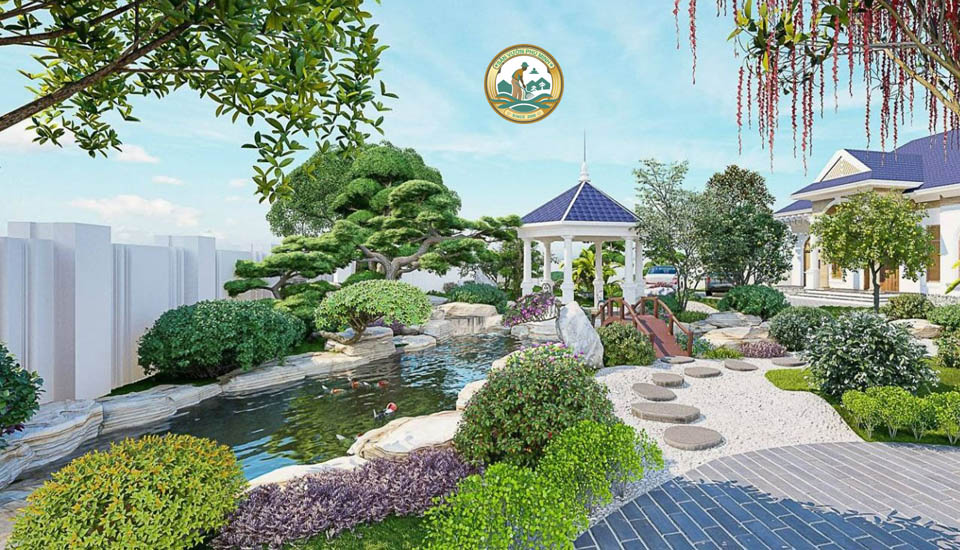 Thiết kế Sân vườn tại Gia Lâm