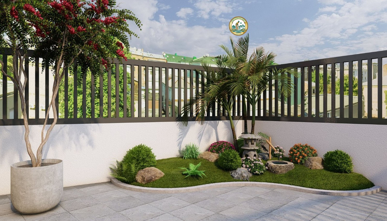 Thiết kế Sân vườn tại Hòa Lạc