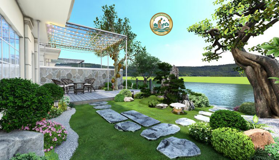 Thiết kế Sân vườn tại Hưng Yên