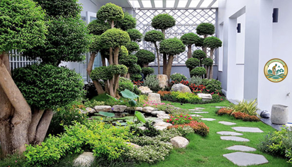 Thiết kế Sân vườn tại Long Biên