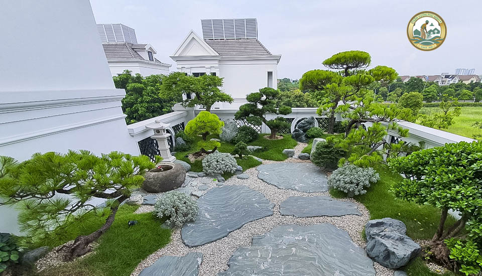 Thiết kế Sân vườn tại Mê Linh