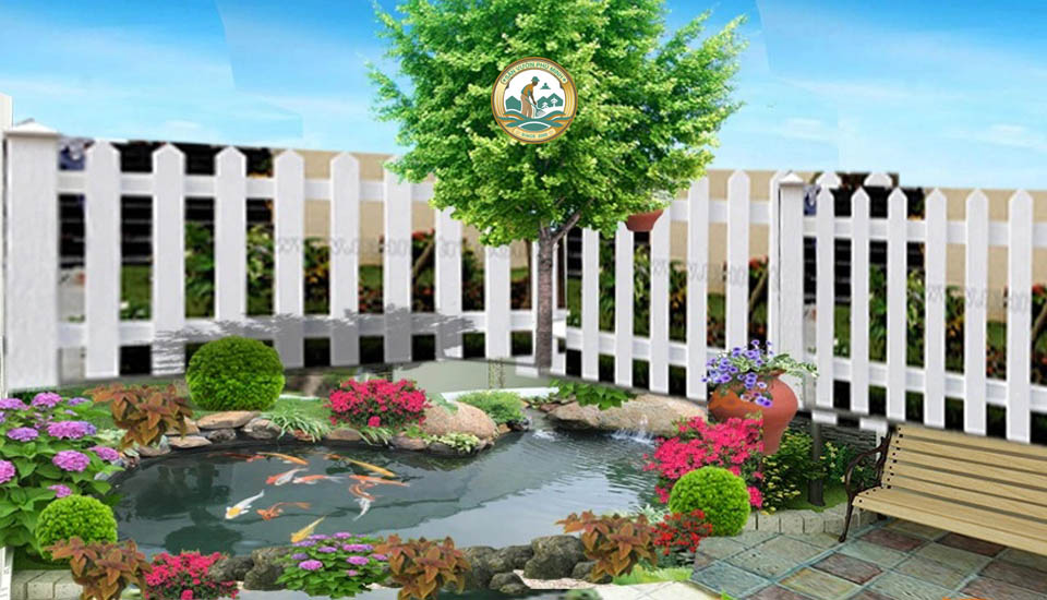 Thiết kế tiểu cảnh sân vườn tại Gia Lâm